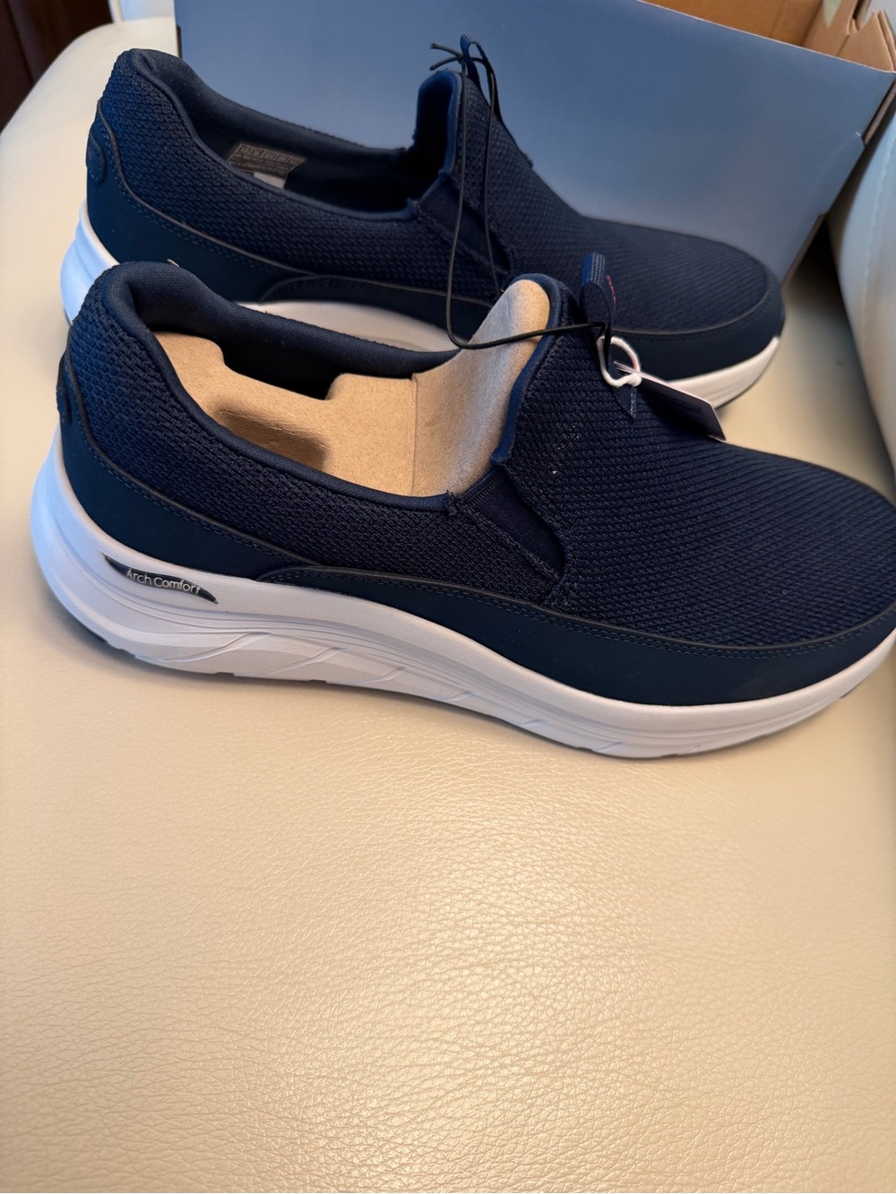 Men's Slip-On Comfort Sneakers - Navy Sketchers